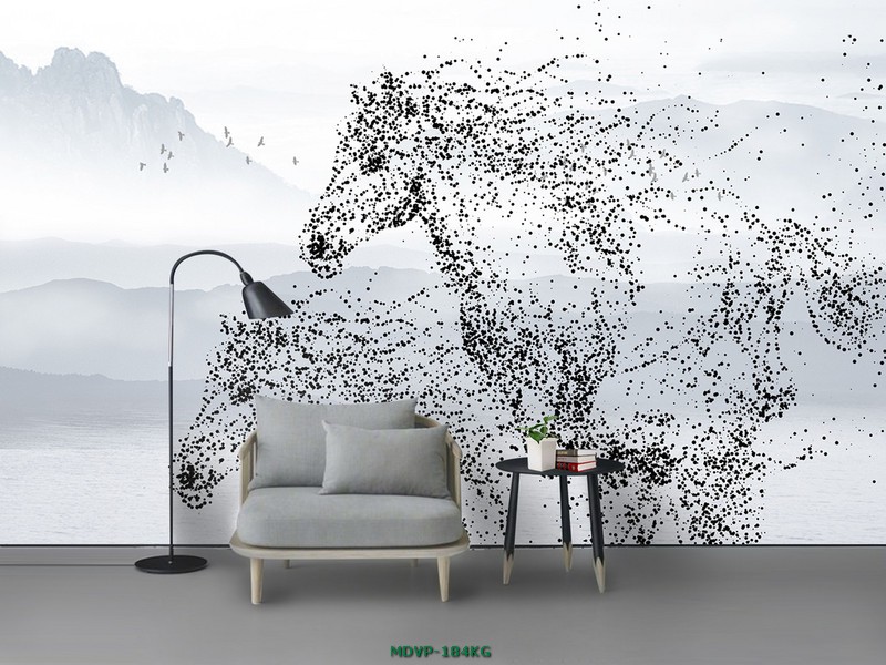 Tranh ngựa - hình học